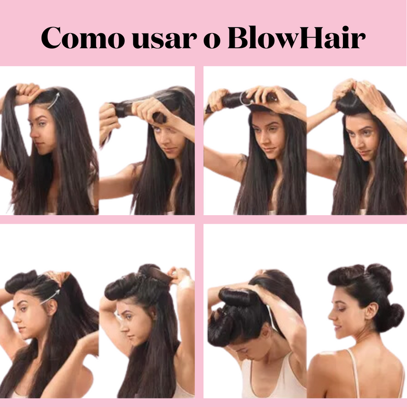 Conjunto de 3 Rolos Modeladores de Cabelos sem Calor - BlowHair