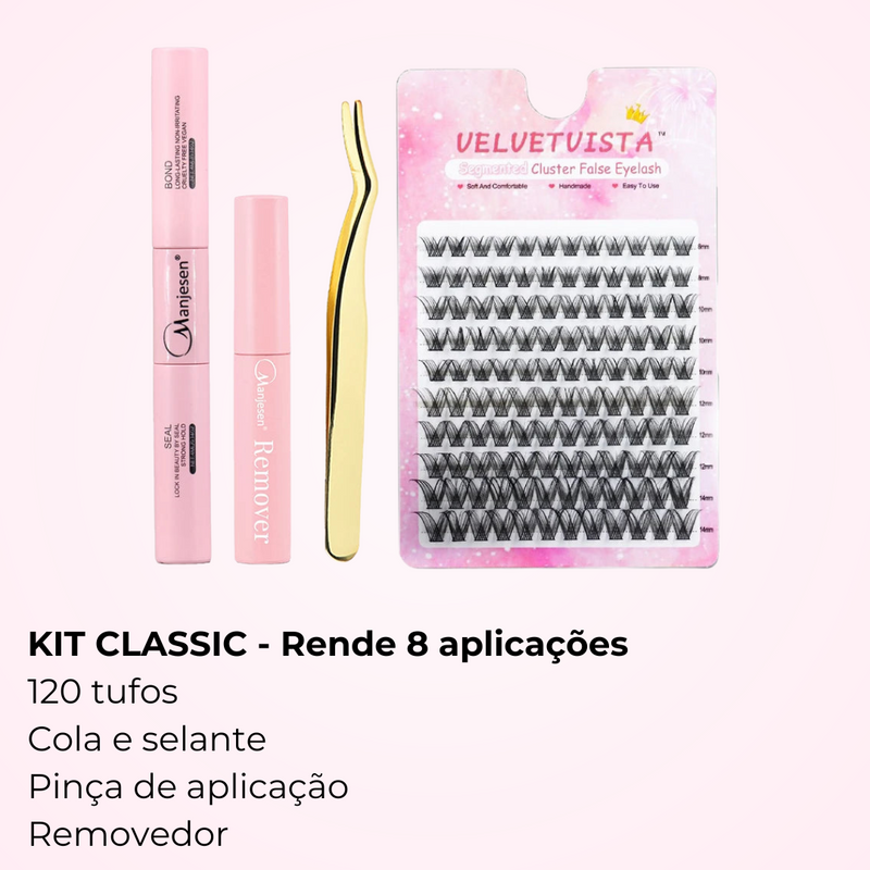 Kit extensão de cílios em casa em 5 minutos 