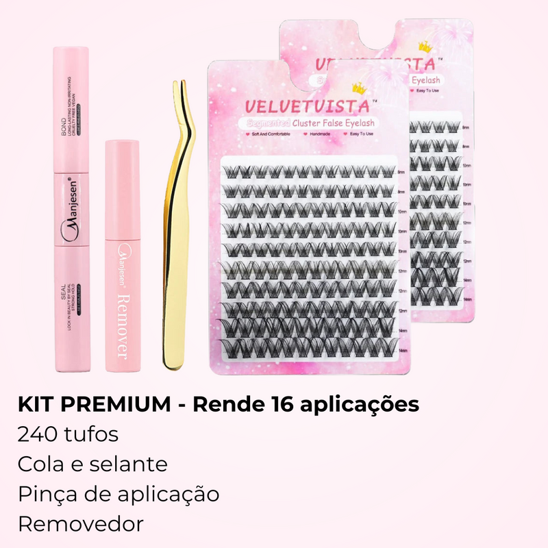 Kit extensão de cílios em casa em 5 minutos 